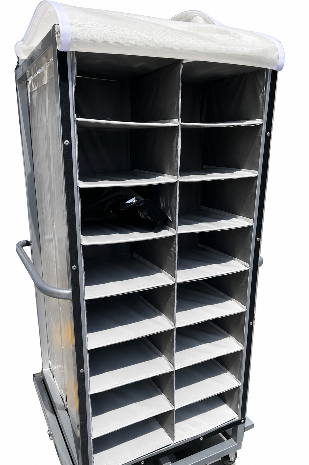 Carro con casilleros doble columna
