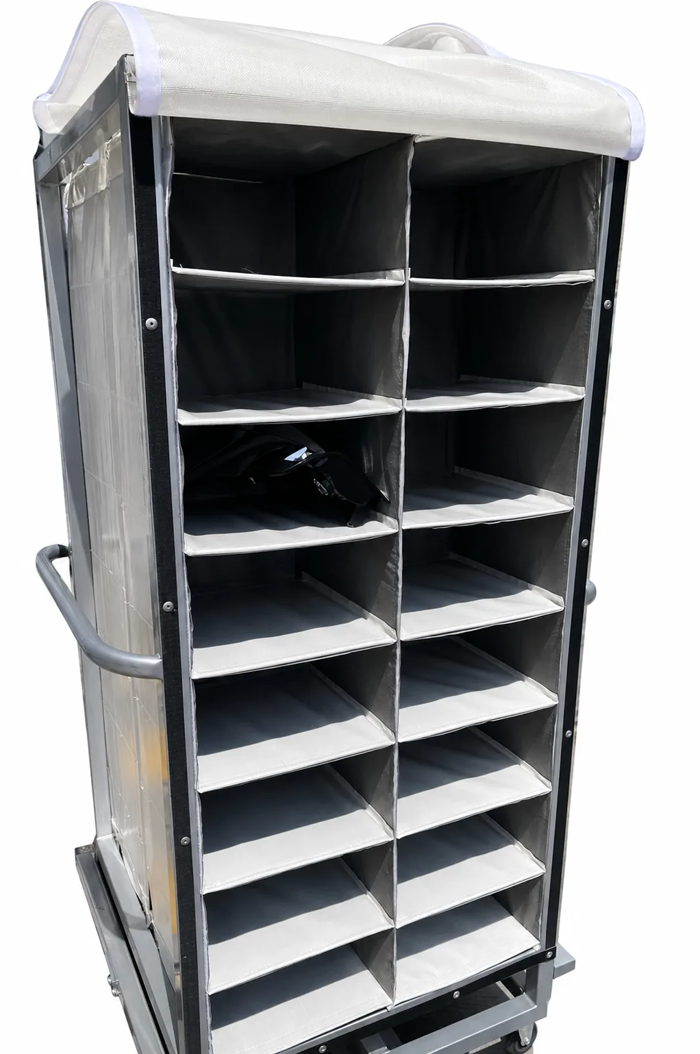 Carro con casilleros doble columna